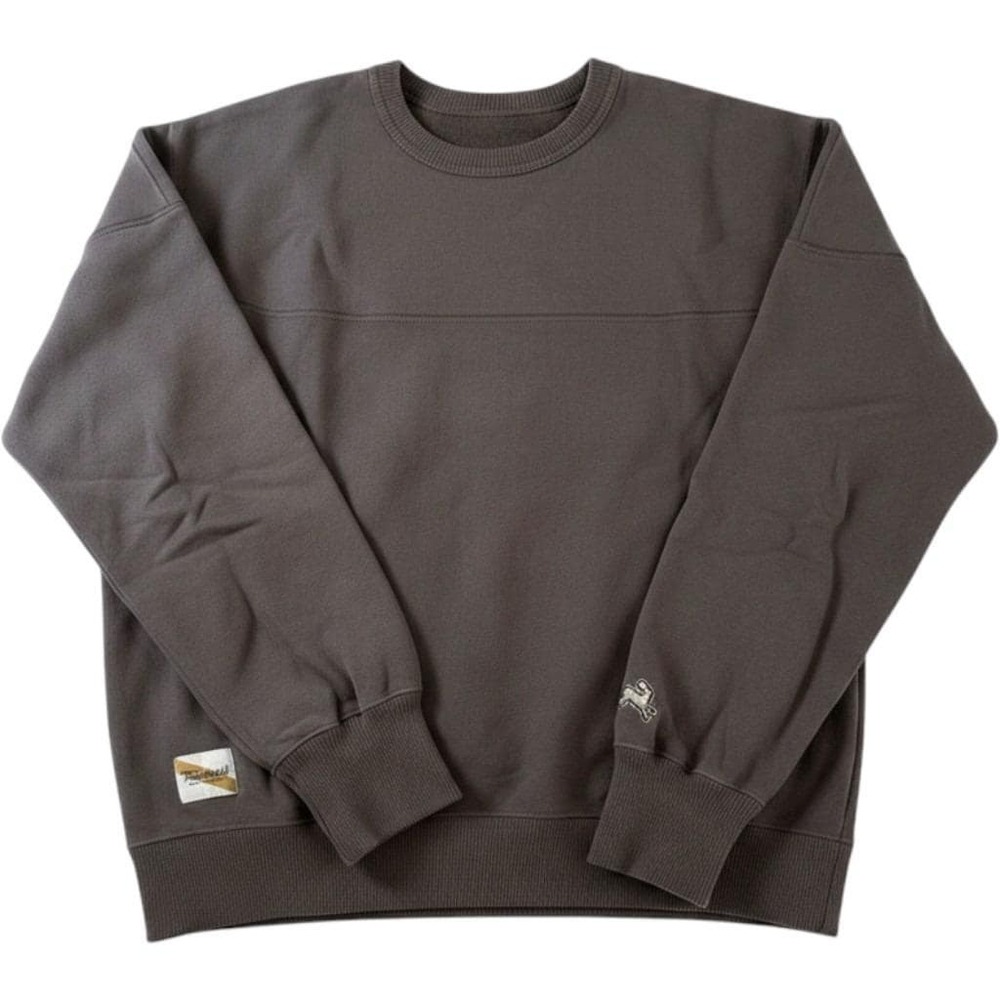 Tracksmith New England taupe-brown Crewneck Sweatshirt Mens Medium Hare Logo